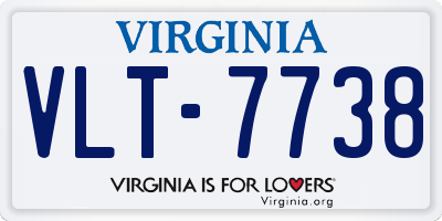 VA license plate VLT7738