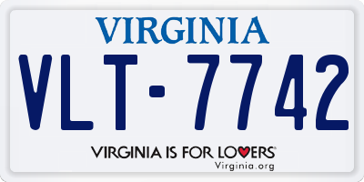 VA license plate VLT7742