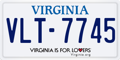 VA license plate VLT7745