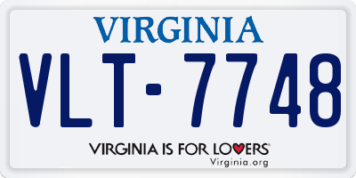 VA license plate VLT7748