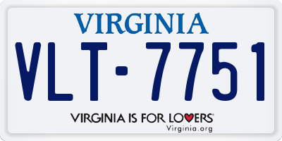 VA license plate VLT7751