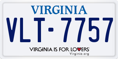 VA license plate VLT7757