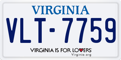 VA license plate VLT7759