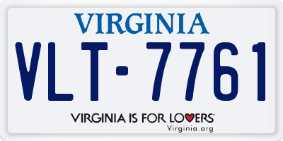 VA license plate VLT7761