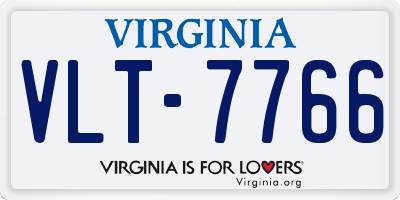 VA license plate VLT7766