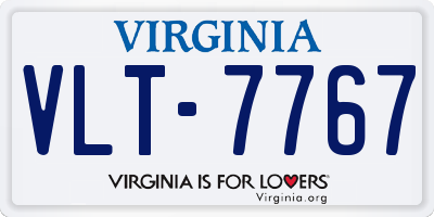 VA license plate VLT7767