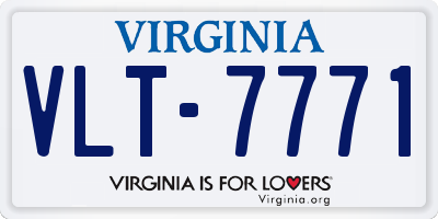 VA license plate VLT7771