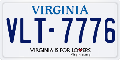VA license plate VLT7776