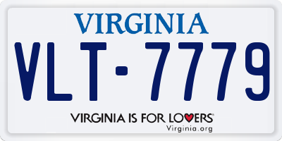 VA license plate VLT7779