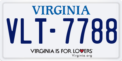 VA license plate VLT7788
