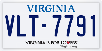 VA license plate VLT7791