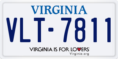 VA license plate VLT7811