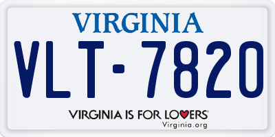 VA license plate VLT7820