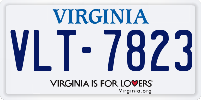 VA license plate VLT7823