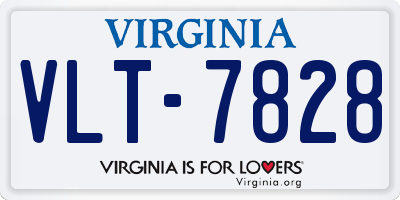 VA license plate VLT7828