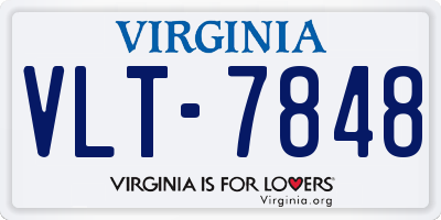 VA license plate VLT7848
