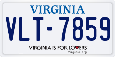 VA license plate VLT7859