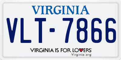 VA license plate VLT7866