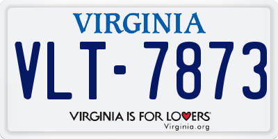VA license plate VLT7873