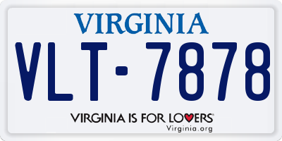 VA license plate VLT7878