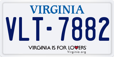 VA license plate VLT7882