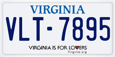 VA license plate VLT7895