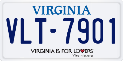 VA license plate VLT7901