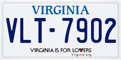 VA license plate VLT7902