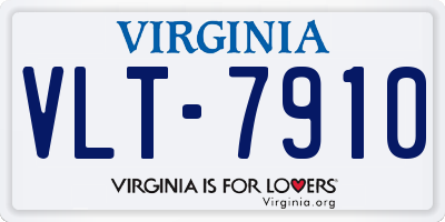 VA license plate VLT7910