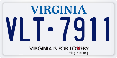 VA license plate VLT7911