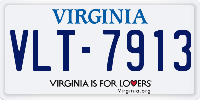 VA license plate VLT7913