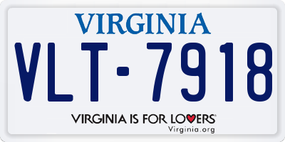 VA license plate VLT7918