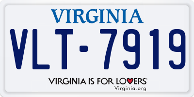 VA license plate VLT7919