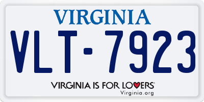 VA license plate VLT7923