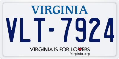 VA license plate VLT7924