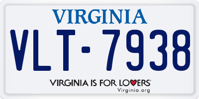 VA license plate VLT7938