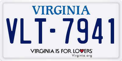 VA license plate VLT7941