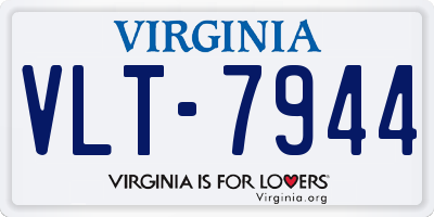 VA license plate VLT7944