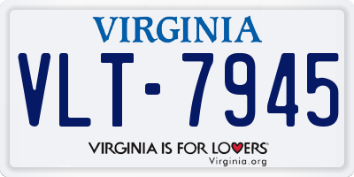 VA license plate VLT7945