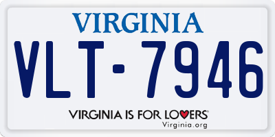 VA license plate VLT7946
