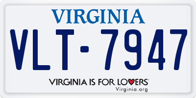 VA license plate VLT7947