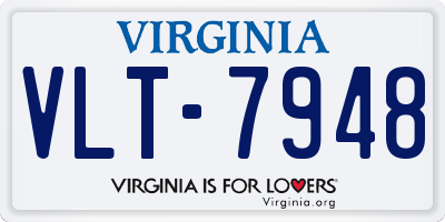 VA license plate VLT7948