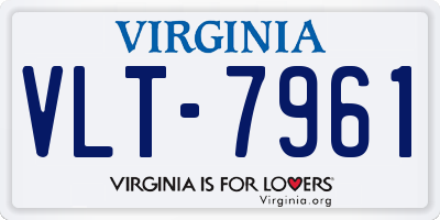 VA license plate VLT7961