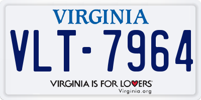 VA license plate VLT7964
