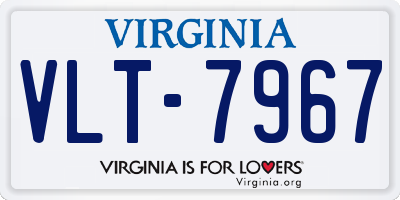 VA license plate VLT7967