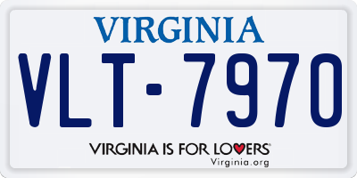 VA license plate VLT7970