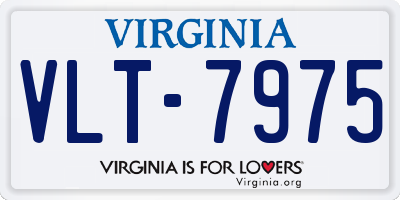 VA license plate VLT7975