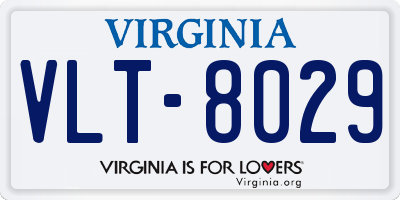 VA license plate VLT8029