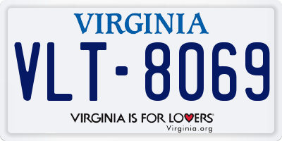 VA license plate VLT8069