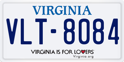 VA license plate VLT8084